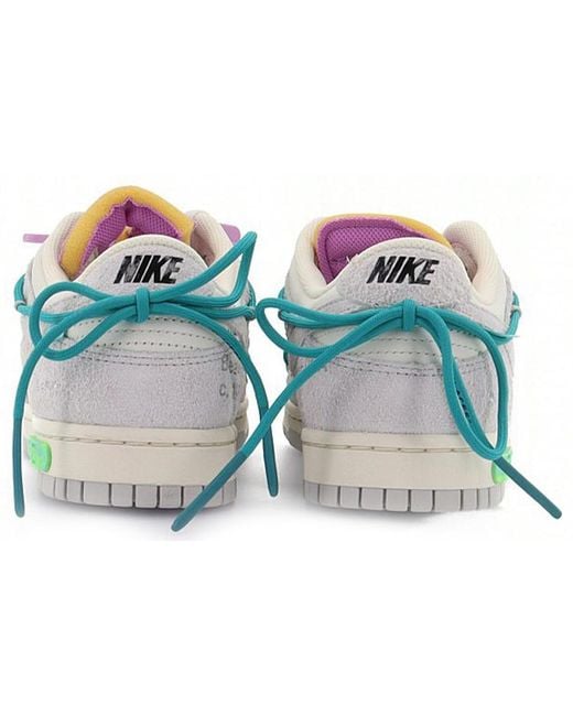 Nike Blue X Off- Dunk Low 'Lot 36 Of 50' for men