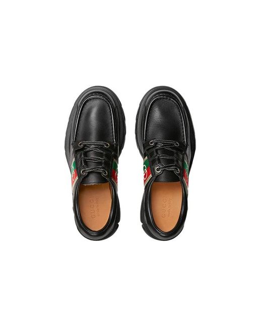 Gucci Black Gg Romance Lace-Up for men