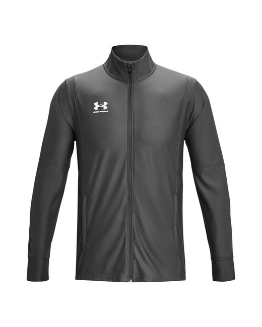 Under Armour Gray Challenger Track Jacket 'Castlerock' for men