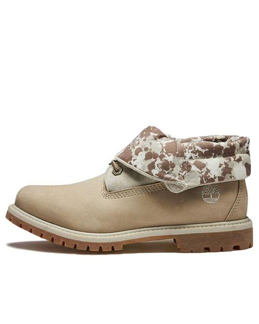 Timberland Natural Roll Top Wide-fit Boots