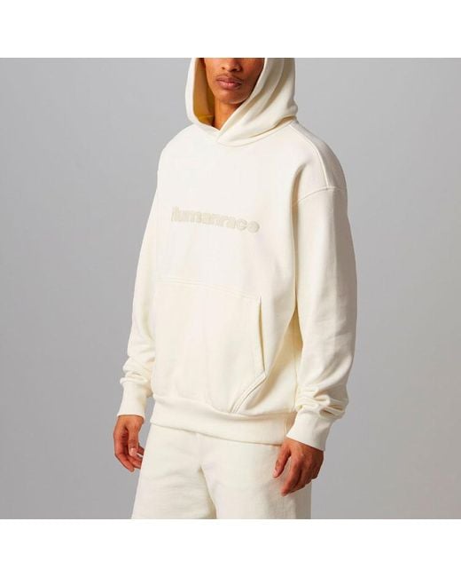 Adidas Originals X Pharrell Williams Crossover Casual Breathable Alphabet Embroidered Sports Solid Color Autumn Jade White for men