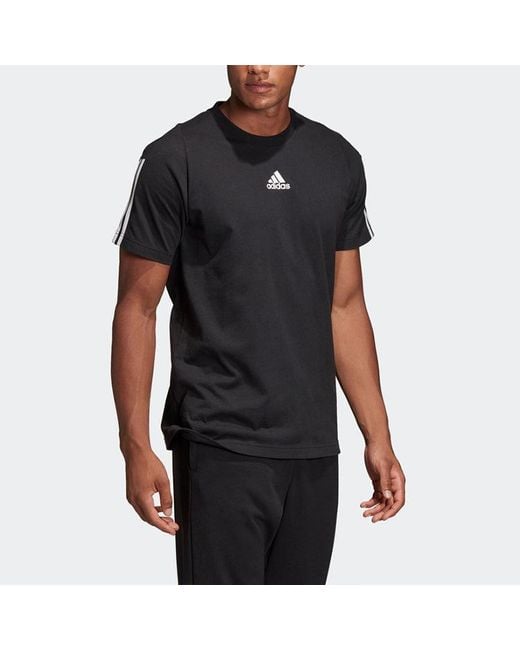Adidas Black Must Haves 3-Stripes Sport T-Shirt 'Core' for men