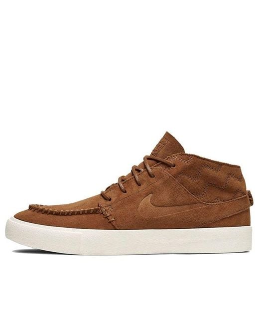 Nike Zoom Stefan Janoski Mid Crafted Sb in Brown for Men | Lyst
