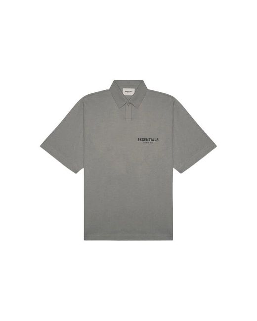 Fear Of God Gray Ss20 Polo Shirt 'Cement' for men