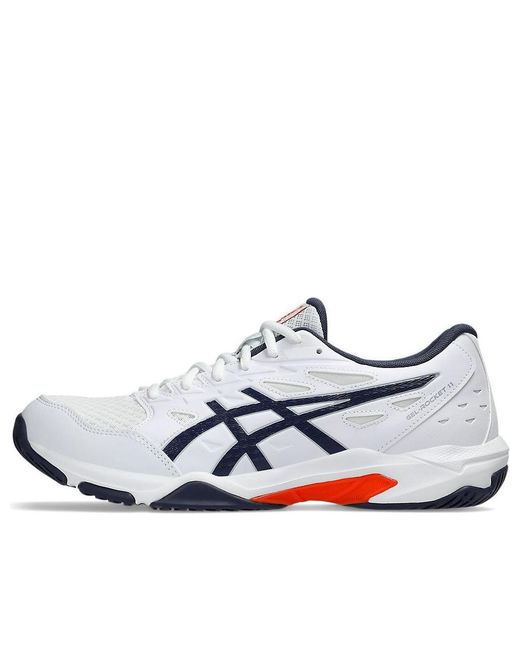 Asics White Gel-Rocket 11 Fog' for men
