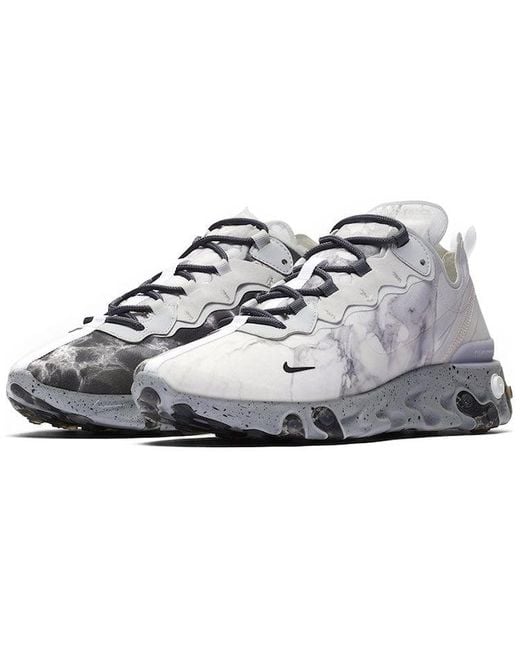 Nike White Kendrick Lamar X React Element 55 'Pure Platinum' for men