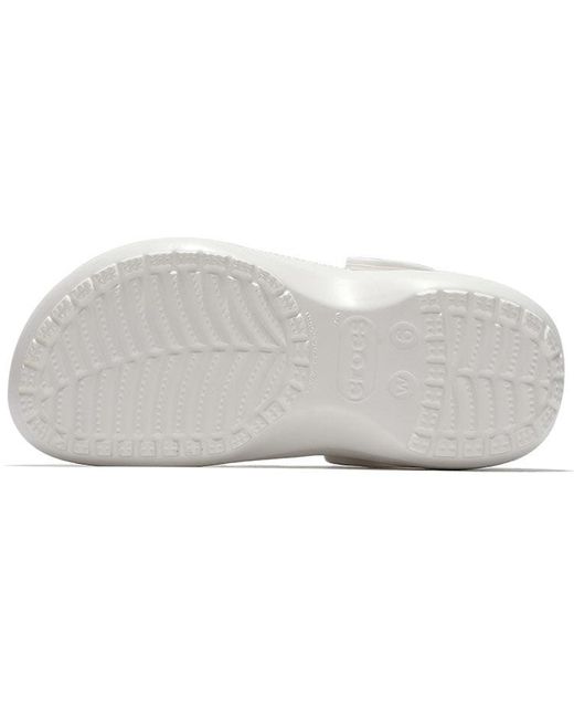 CROCSTM White (Wmns) Classic Clog Clouds Retro Beach Shoe