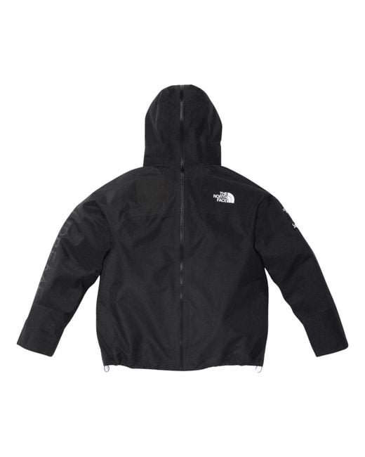 Supreme Black X The North Face Split Taped Seam Shell Jacket for men