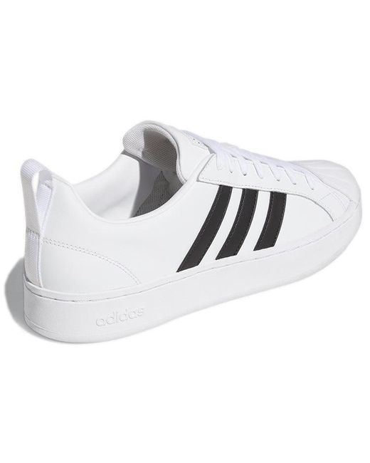Adidas White Streetcheck Cloudfoam Court Low for men
