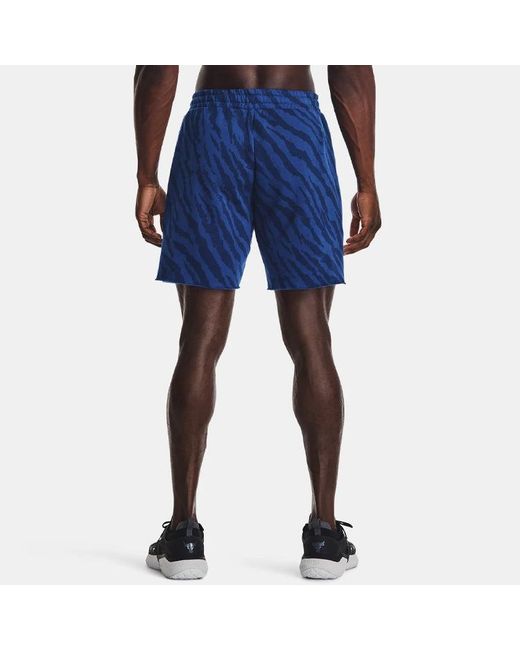 Under Armour Blue Project Rock Training Shorts for men