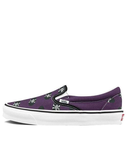Vans Blue Wacko Maria X Og Classic Slip-On Records' for men