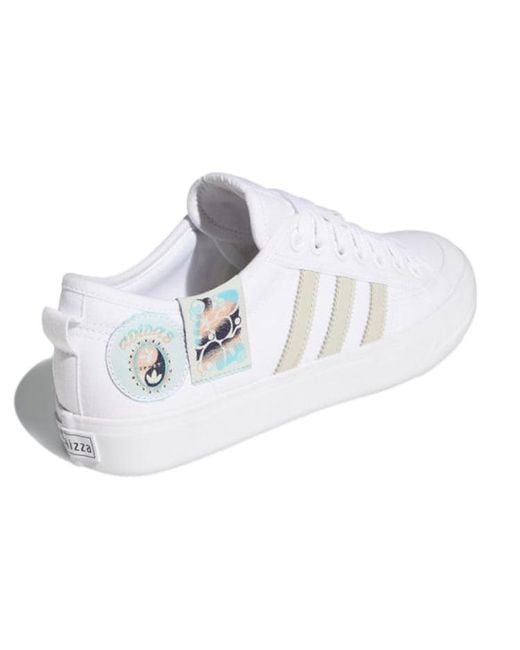 Adidas White Nizza 'Cloud' for men