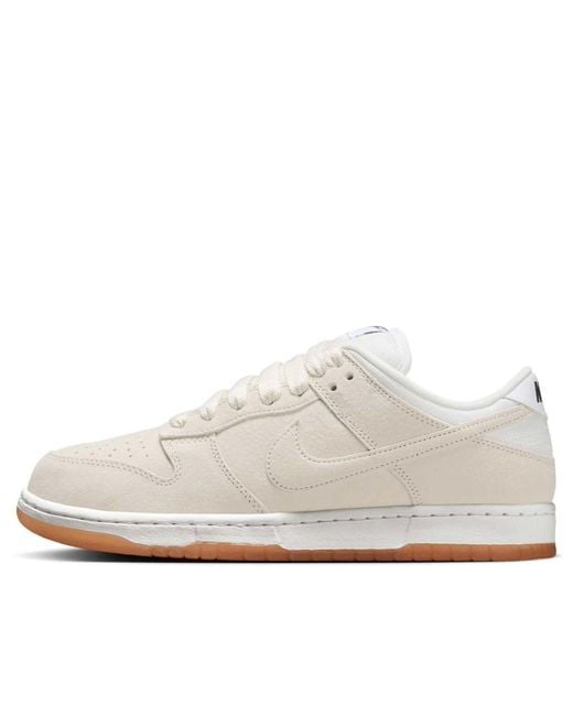 Nike White Sb Dunk Low Pro B 'Pale Ivory' for men
