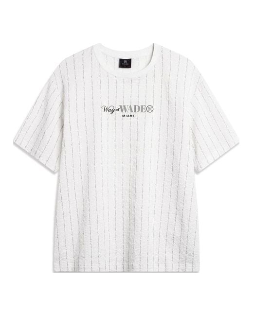 Li-ning White Way Of Wade Striped Graphic T-Shirt for men