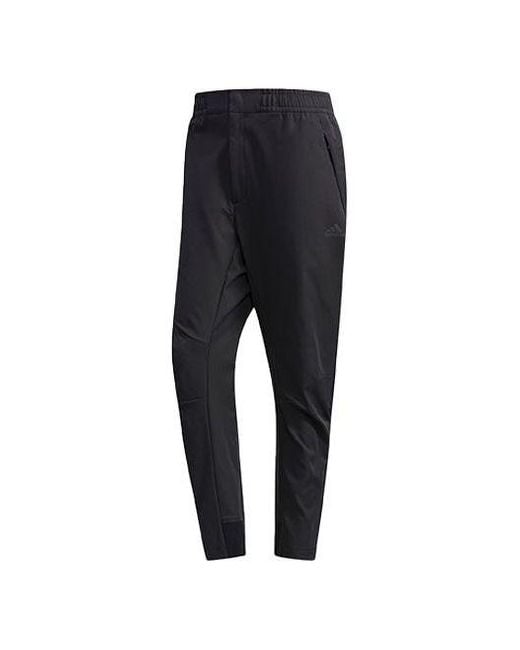 Adidas Black Twill Tatting Long Pants for men