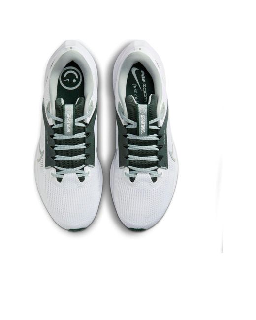 Nike White Air Zoom Pegasus 40 'Michigan State' for men