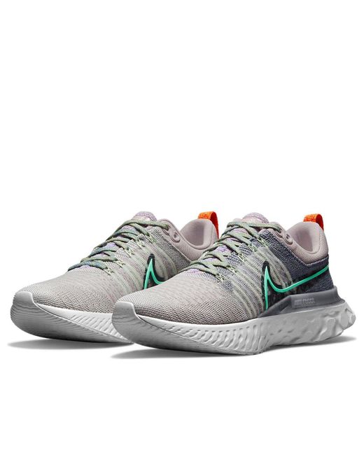 Nike Gray (Wmns) React Infinity Run Flyknit 2 Ash Light Menta'