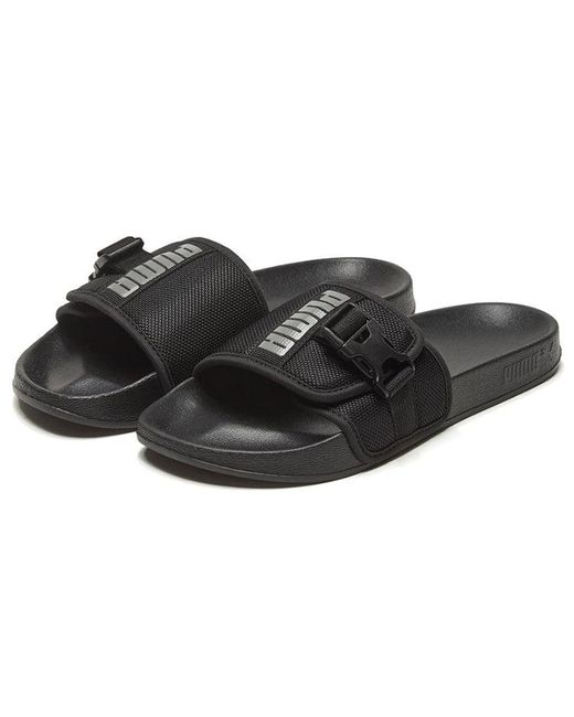 PUMA Black Leadcat Ftr Wilo Slide for men
