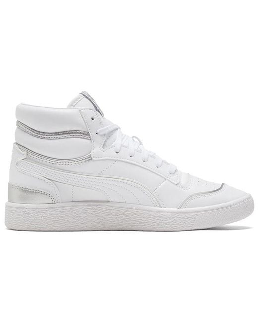 PUMA White (Wmns) Ralph Sampson Mid Metal