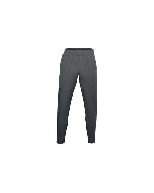 Under Armour Gray Flex Woven Tapered Pants 'Pitch' for men