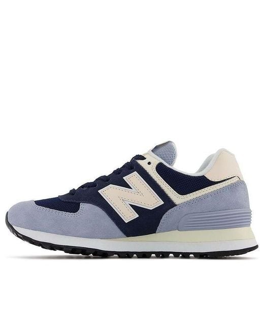 New Balance Blue (Wmns) 574 Premium Low-Top