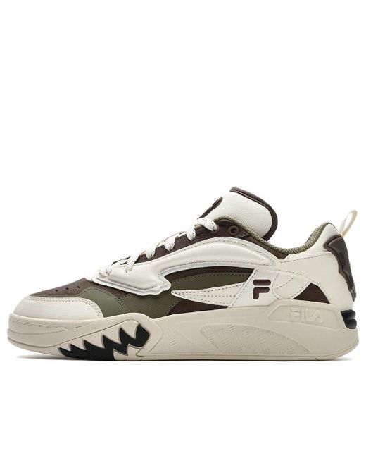 Fila White Desperado Low Top Shoes for men