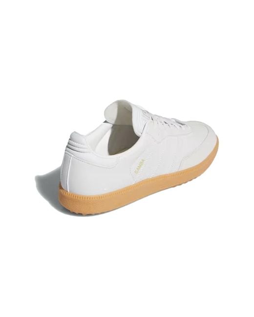 Adidas White Samba Golf 'Crystal Gum' for men