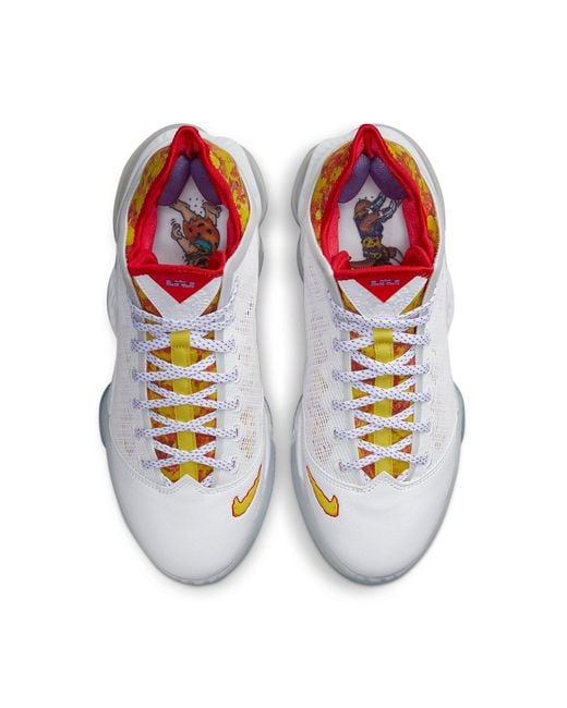 Nike White Flintstone X Lebron 19 Low 'Magic Fruity Pebbles' for men