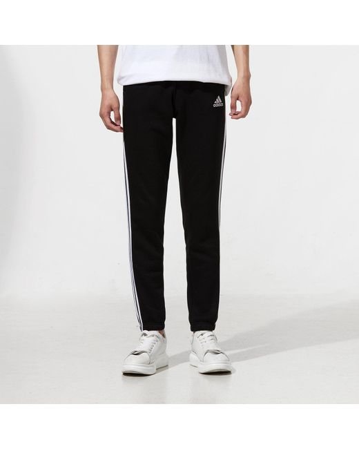 Adidas Black 3S Fl Te Pt Casual Sports Running Side Stripe Long Pants/Trousers for men