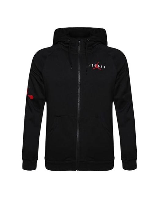Nike Black Jacket Jumpman Air Fleece Fc Sportwear for men