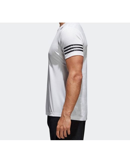 Adidas White Freelift Climacool Tee Mesh Short Sleeve for men