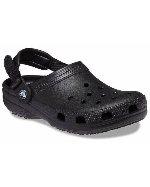 CROCSTM Black Classic Adjustable Strap Clog for men