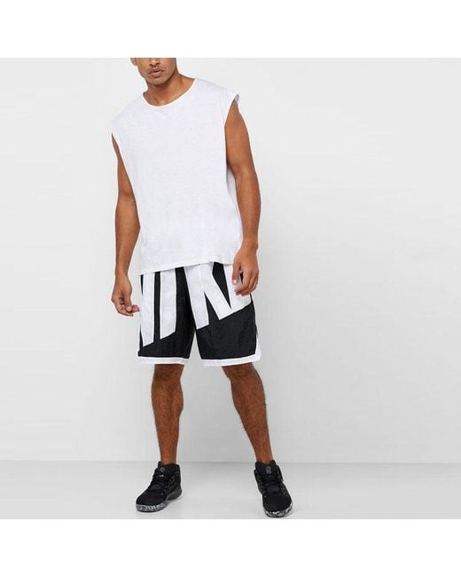 Nike Black Retro Large Logo Sports Quick Dry Shorts for men