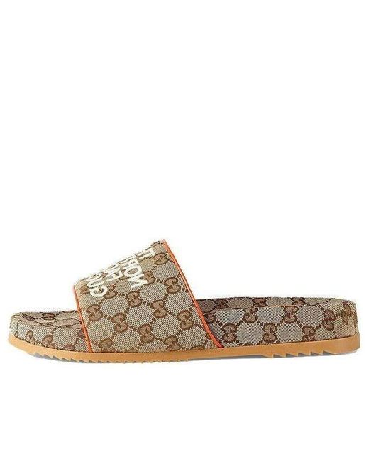 Gucci Brown Slide X The North Face for men
