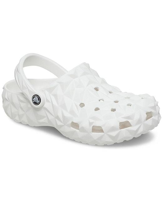 CROCSTM White Classic Geometric Clog for men