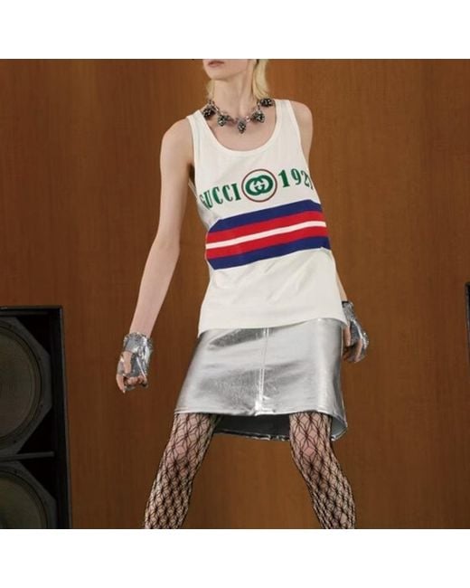 Gucci Red (Wmns) Cotton Tank Top