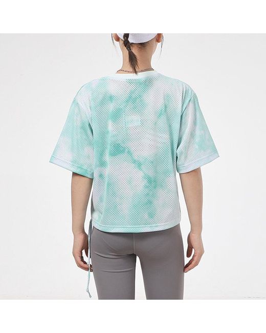Nike Blue (Wmns) Sportswear Icon Clash Printing Round-Neck