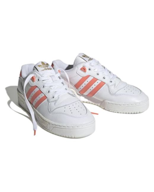 Adidas White (Wmns) Rivalry Low Coral Fusion'
