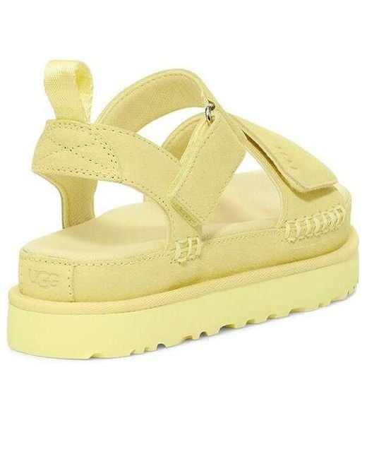 Ugg Yellow (Wmns) Goldenstar Platform Sandal 'Lemon'