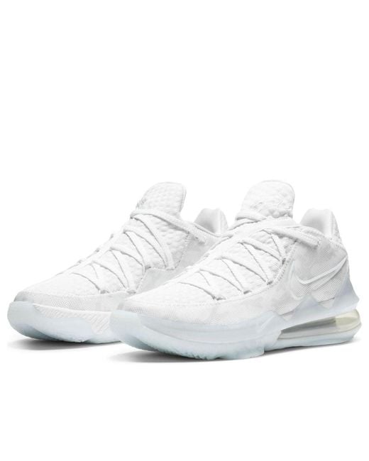 Nike White Lebron 17 Low Camo' for men