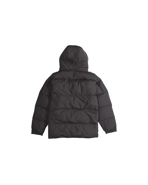 Adidas Black 3St Puff Down J Stay Warm Sports Hooded Down Jacket for men