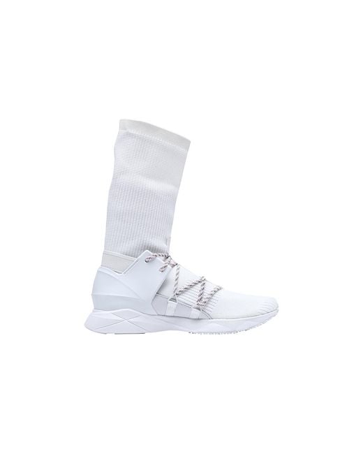 Reebok White Sock Runner Caged