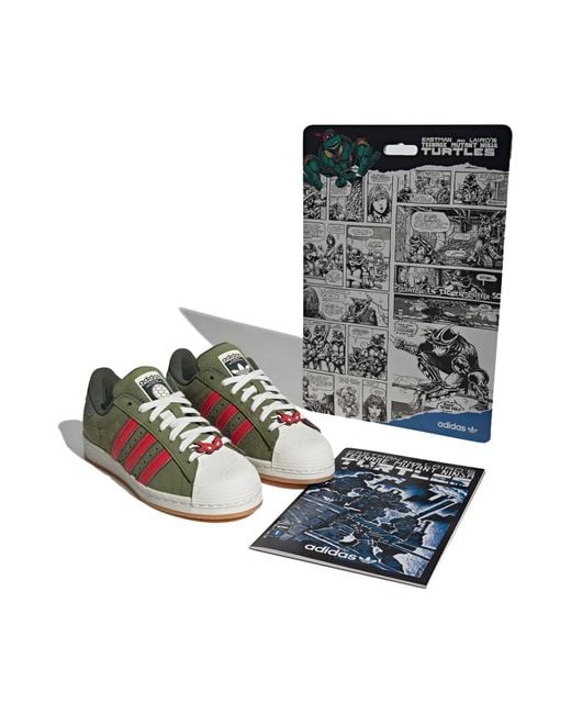 Adidas Green Originals Superstar 'Shelltoe Teenage Mutant Ninja Turtles' for men