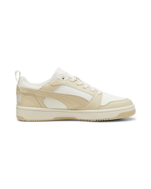 PUMA White Rebound V6 Low Cv 'Putty' for men