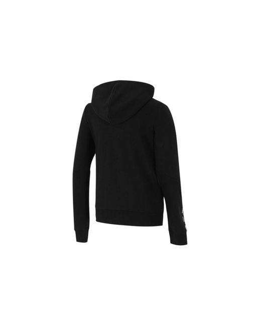 PUMA Black (Wmns) Athleisure Casual Sports Hooded Knit Jacket