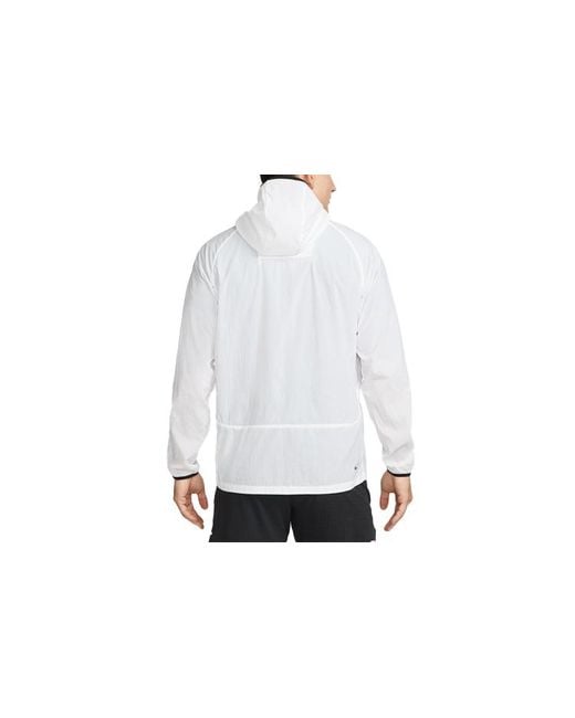 Nike White Trail Aireez Lightweight Trail Running Jacket for men