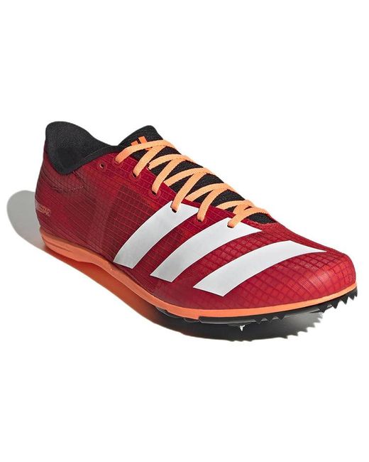 Adidas Red Distancestar Wear-Resistant Shock Absorption for men
