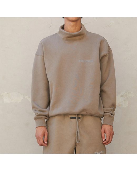 Fear Of God Green Fw21 Pullover Mock Neck Sweatshirt 'Harvest' for men