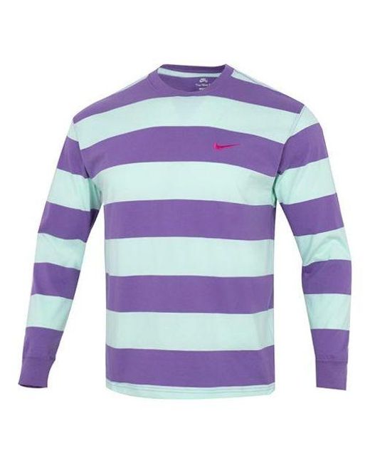 Nike As Nk Sb S Tee Stripe in Purple for Men | Lyst
