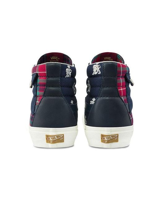 Vans Blue Baracuta X Sk8-Hi Pocket Vault Lx 'Tartan Plaid' for men